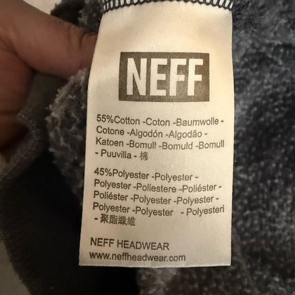 ⭐️ 3/$20 Neff Gray Men's Hoodie with smiley face - Picture 4 of 7